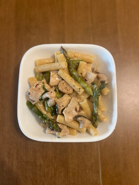 Decadent Truffle Chicken and Mushroom Ziti