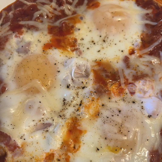 Gourmet Eggs in Purgatory (A Bourdain-Inspired Riff)