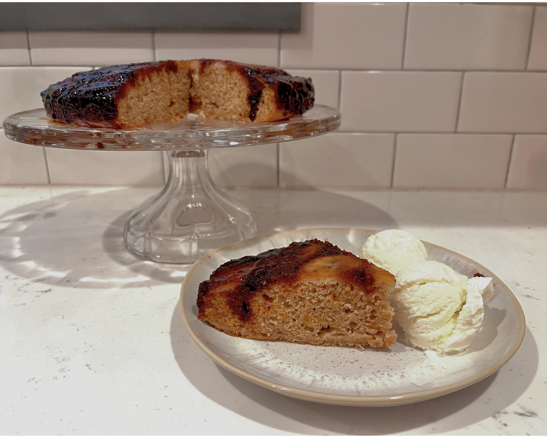 Miso Caramel Banana Upside-Down Cake