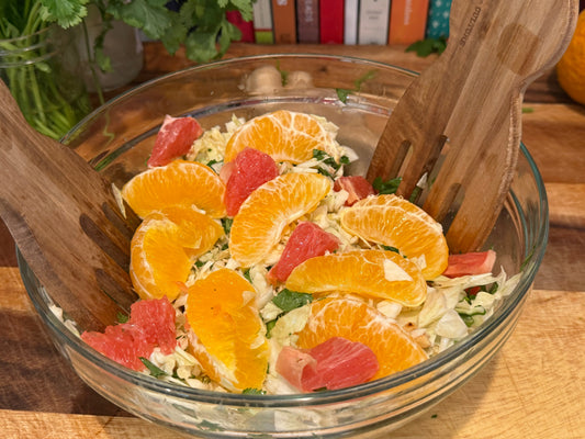 Citrus Sesame Crunch Salad with Sesame Ginger Dressing