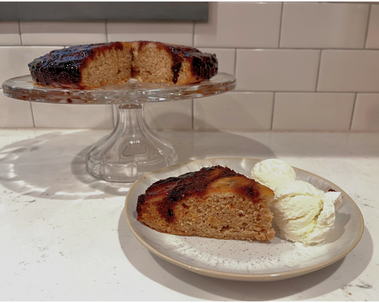 Miso Caramel Banana Upside-Down Cake