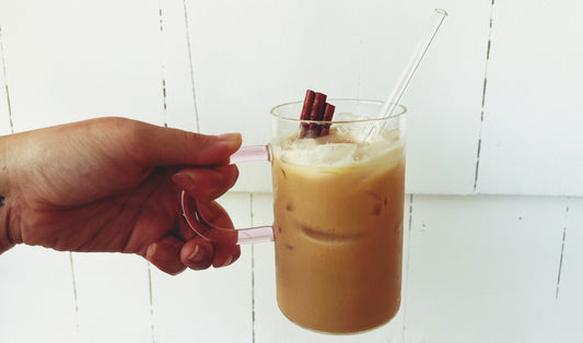 Peach Cobbler Iced Latte