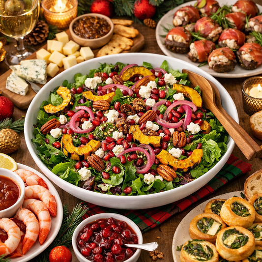 Pomegranate Goat Cheese Winter Salad