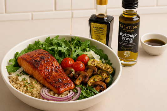 Balsamic-Truffle Salmon Salad